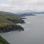 The rugged coastline of Bantry Bay.